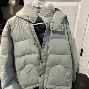 Men's Patagonia Gray/blue Puffer Jacket